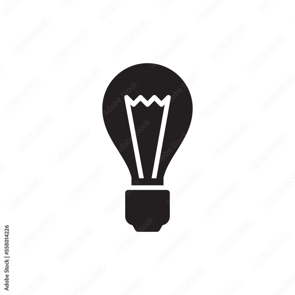 Fototapeta premium Light bulb icon vector logo design template