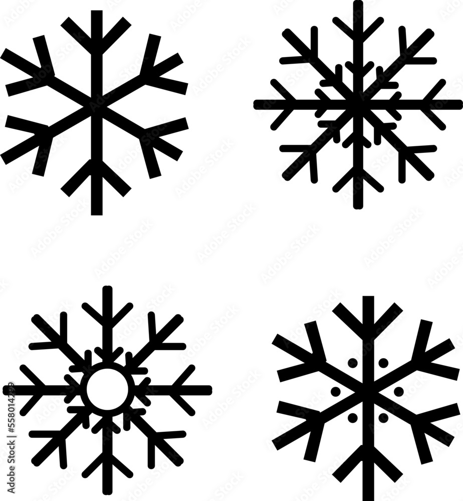 Snow icon vector. snowflake icon vector.eps