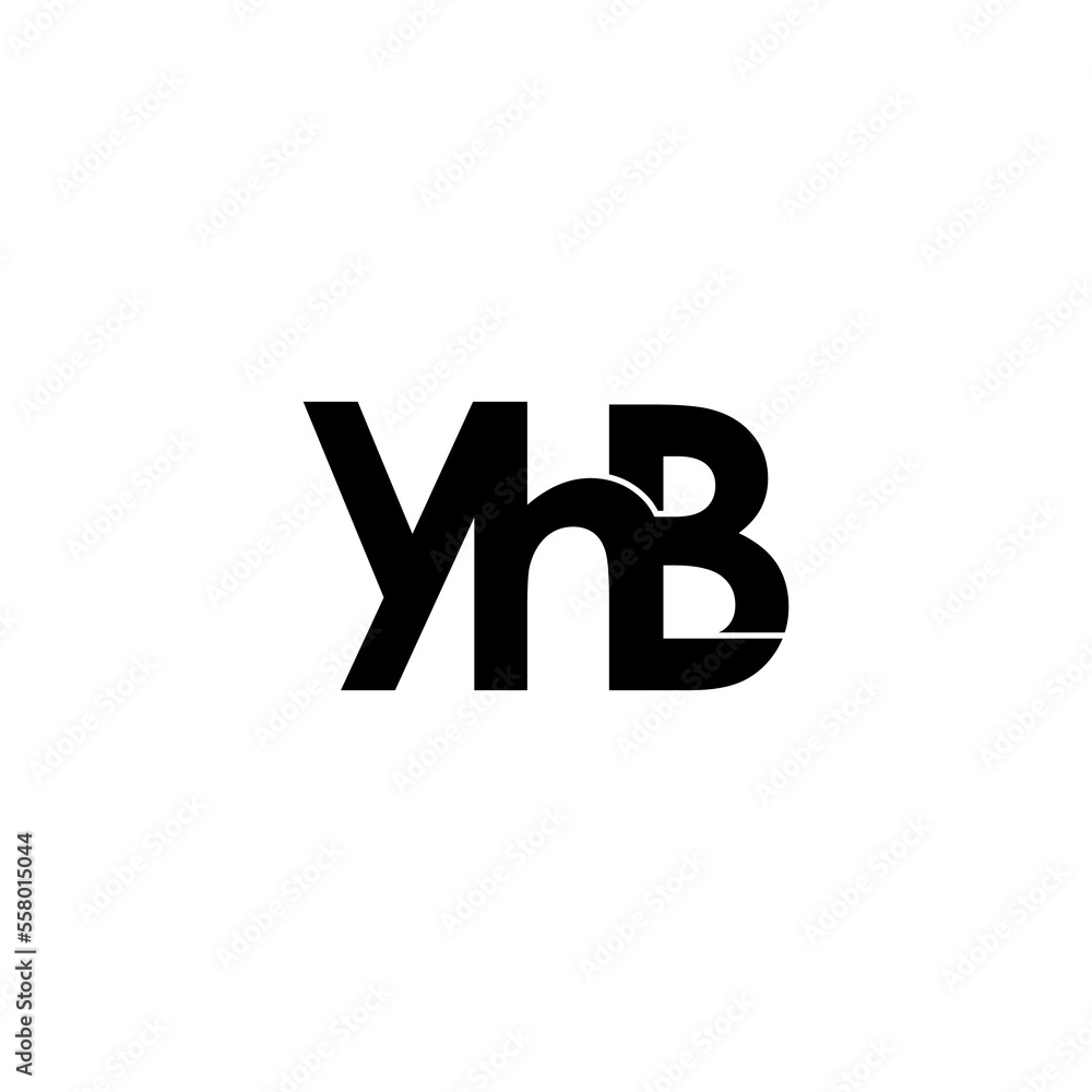 yhb letter initial monogram logo design yhb letter initial monogram logo design