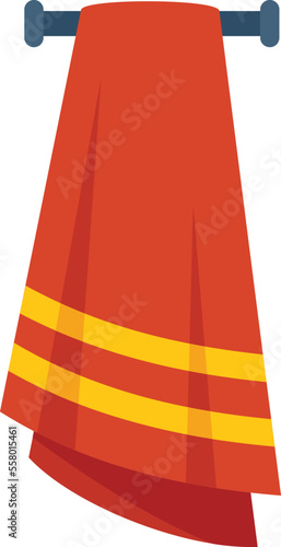 Foot bath towel icon flat vector. Spa feet. Water massage isolated