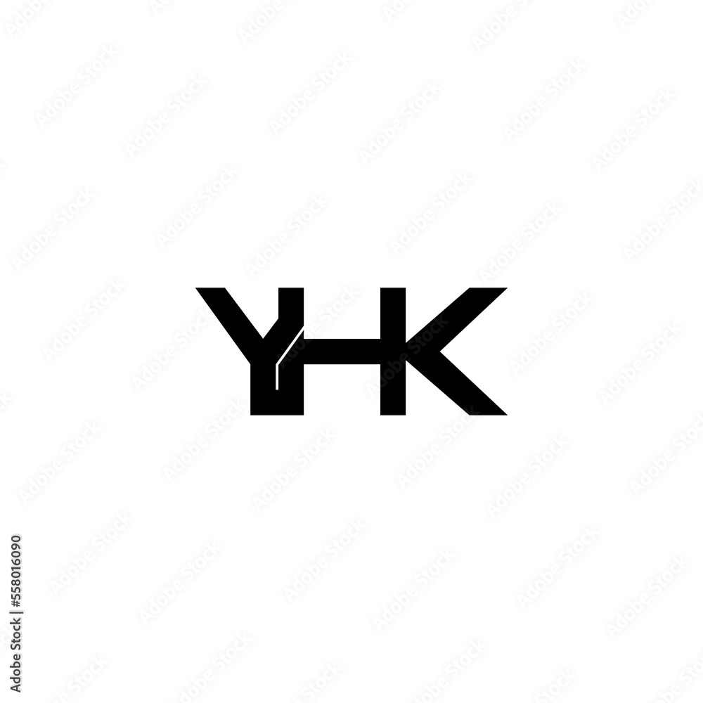 Obraz premium yhk letter initial monogram logo design