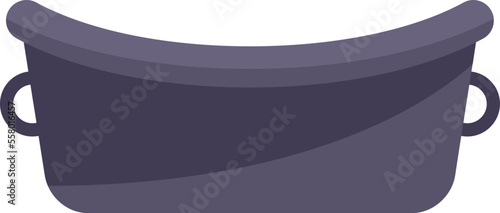 Female foot beauty bath icon flat vector. Feet spa. Woman body isolated