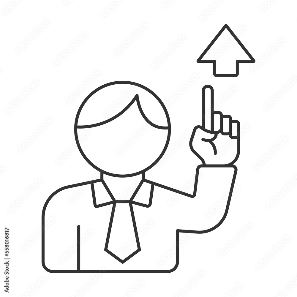 Self motivation vector icon. Line sign for mobile concept and web design. Symbol, logo illustration. Vector graphics Self motivation vector icon. Line sign for mobile concept and web design. Symbol, logo illustration. Vector graphics