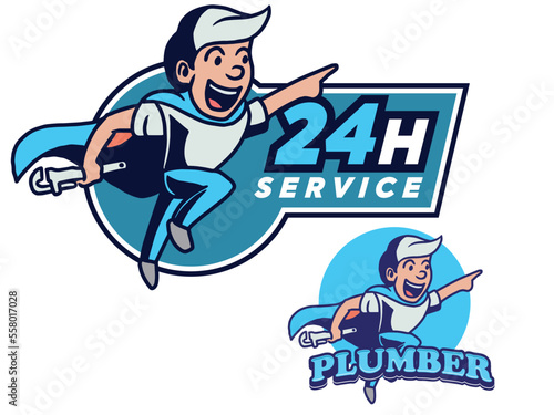 Set of Plumber Male Characters Repair Broken Technics Washing Machine, Sink, Heater and Heating Pipes. Plumbing Handyman Service, Call Master Fixing Home Appliances. Cartoon People Vector Illustration