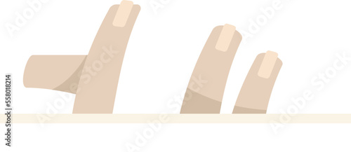 Flop sandal icon flat vector. Woman slipper. Woman shoe isolated