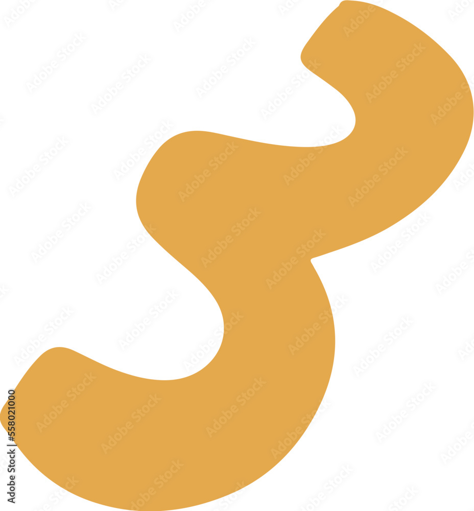 Mustard abstract shape illustration Mustard abstract shape illustration