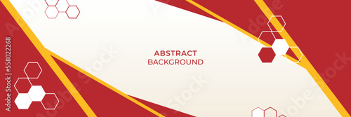 Red and white background with a geometric structure and layer element. Minimal design with Simple Futuristic Forms. Vector illustration for your design.