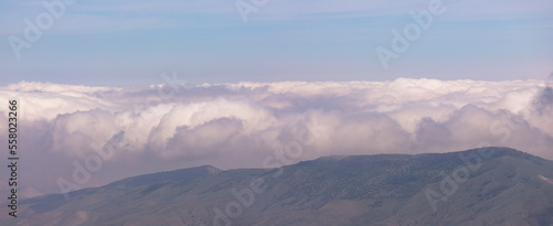 Beautiful mist over the mountains. Khyzy region. Azerbaijan. © Борис Масюра