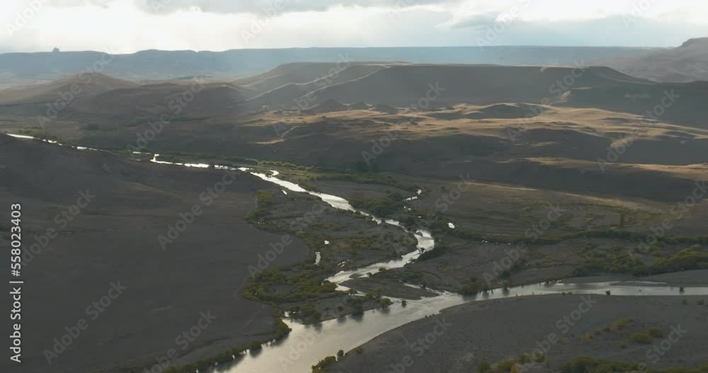 Gorgeous aerial view looking over the stunning Argentinian landscape Gorgeous aerial view looking over the stunning Argentinian landscape