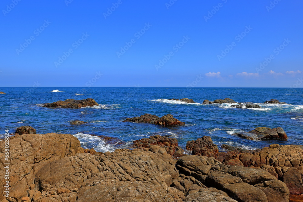 Longdong Bay at Northeast coast of Taiwan (New Taipei City and Yilan) National Scenic Area.