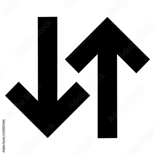 down up arrows icon