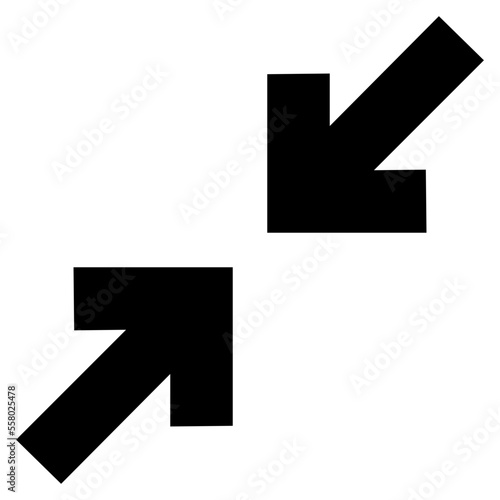 downsize arrows icon