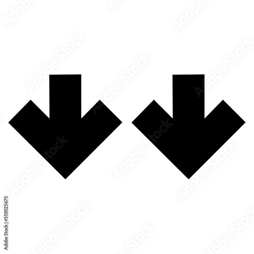 double down arrows icon