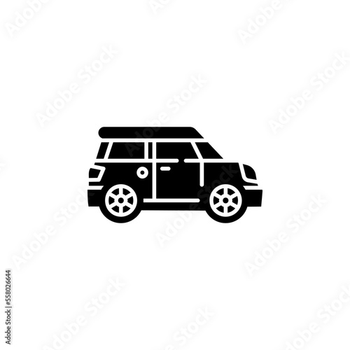 mini car vector icon. transportation icon glyph style. perfect use for logo, presentation, website, and more. simple modern icon design solid style