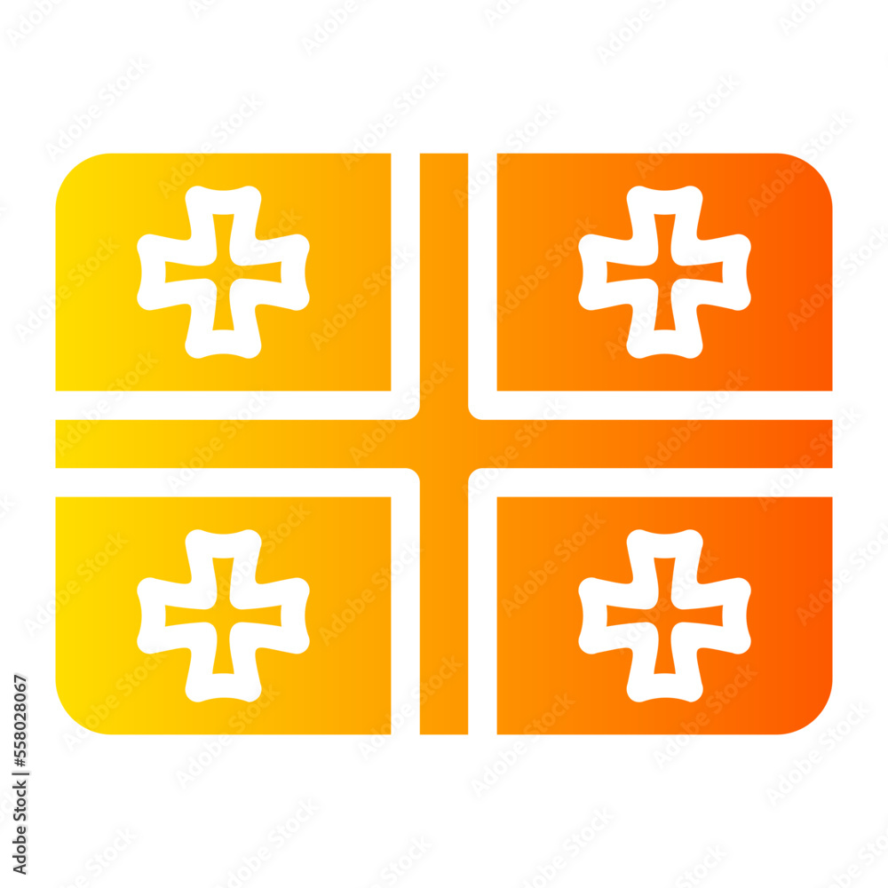 Obraz premium georgia gradient icon