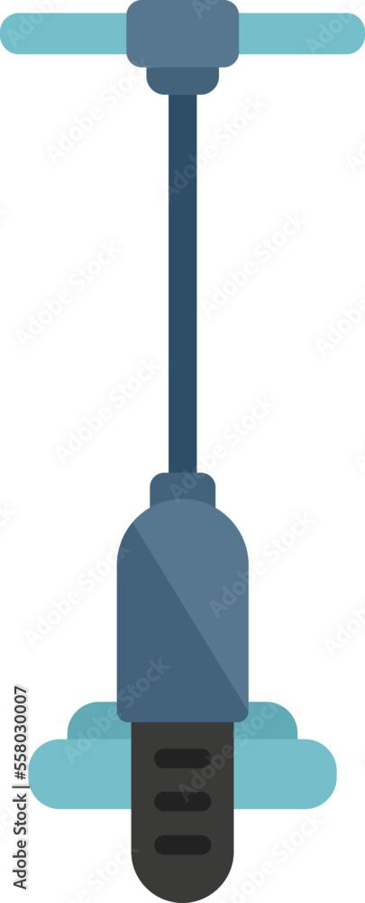 Naklejka premium Electric scooter transport icon flat vector. Kick bike. Rental trotinette isolated