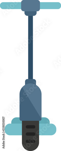 Electric scooter transport icon flat vector. Kick bike. Rental trotinette isolated