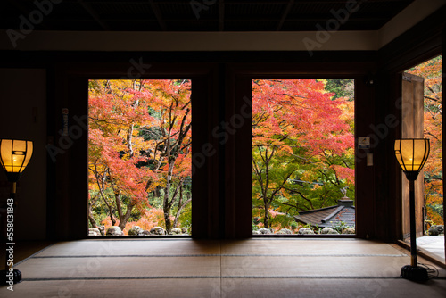 Main hall of Otagi Nenbutsu-ji temple, Kyoto, Japan photo