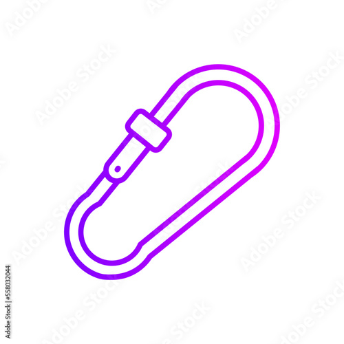 carabiner gradient icon