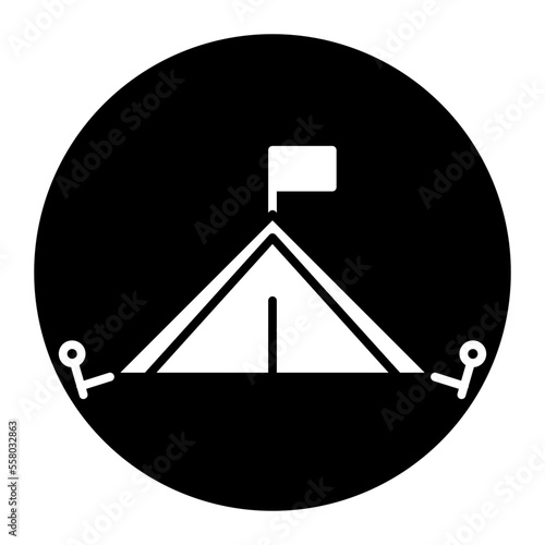 tarp cyrcular glyph icon