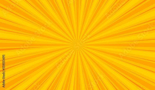 Abstract yellow comic zoom background vector illustration