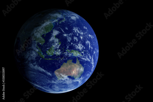 Planet earth on a dark background. Elements of this image furnished by NASA © Artsiom P