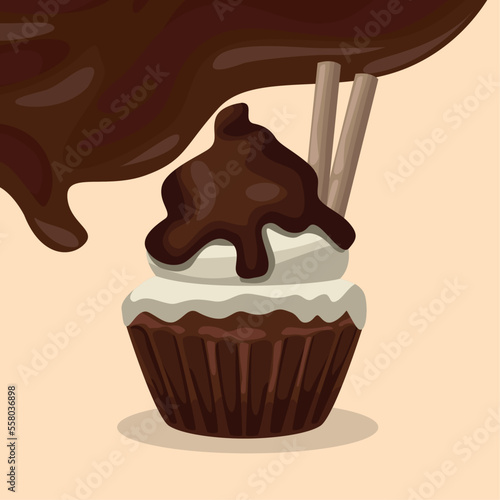 sweet chocolatte cupcake