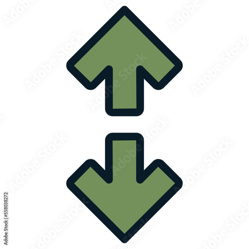 opposite green arrow icon