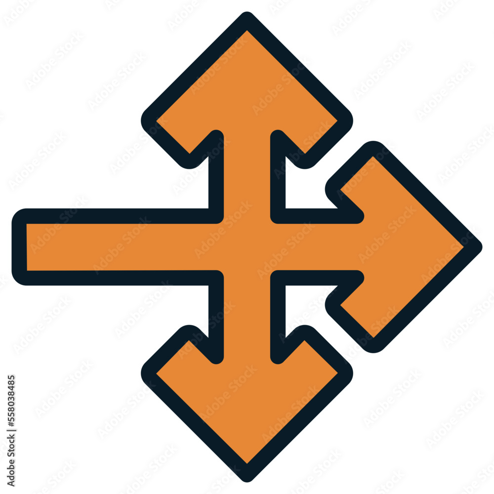 three way yellow arrow icon three way yellow arrow icon