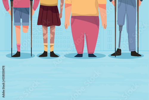 legs of disabilty persons