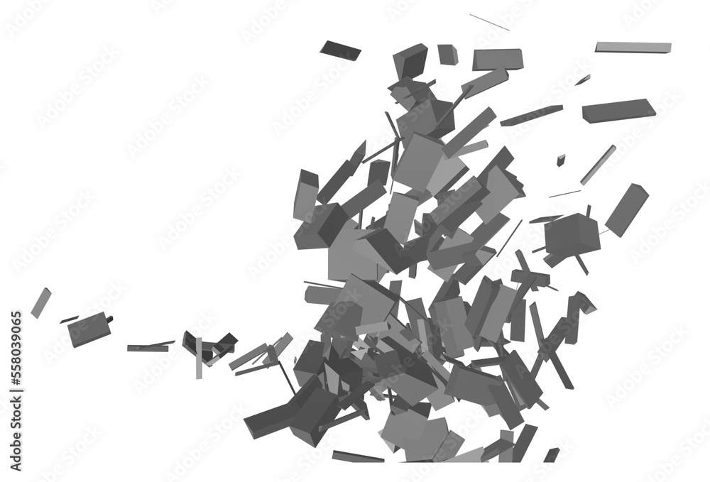 Pieces of destructed Shattered glass. Royalty highquality free stock PNG image of broken glass