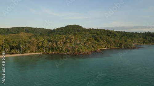 Taphao natural beach thailand, golden hour. Buttery soft aerial view flight panorama overview drone
koh kood 2022. 4k marnitz Cinematic photo