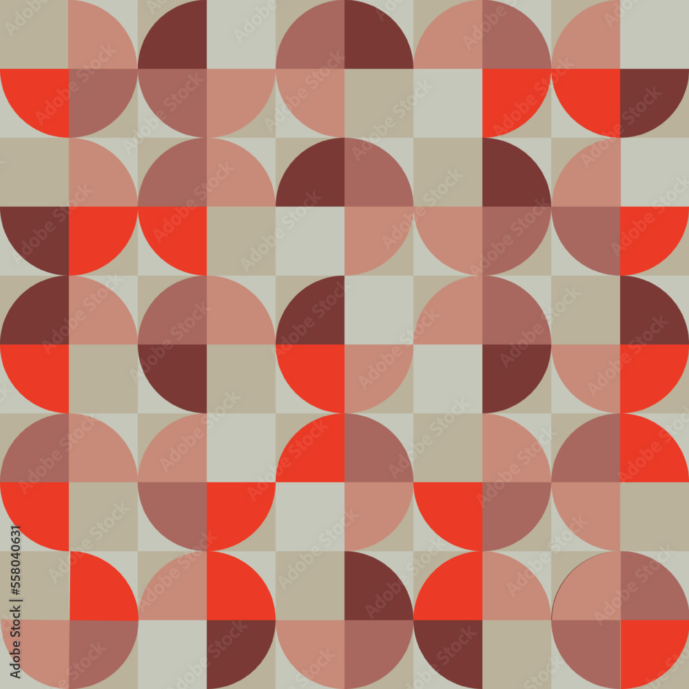Pattern Squares Round Seamless Brown Grey Pattern Squares Round Seamless Brown Grey