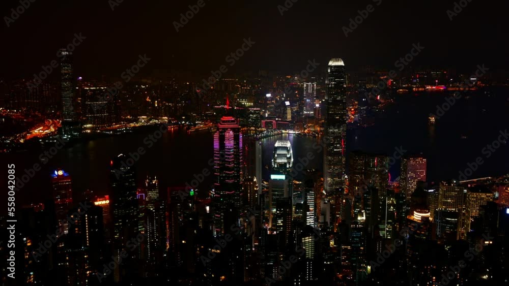 custom made wallpaper toronto digital4K Time lapse Building and the skyline of Hong Kong city