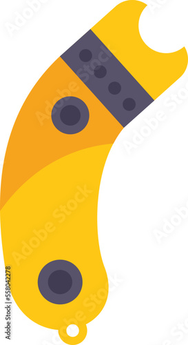 Taser icon flat vector. Stun gun. Police tazer isolated
