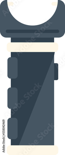 Weapon taser icon flat vector. Police gun. Stun tazer isolated