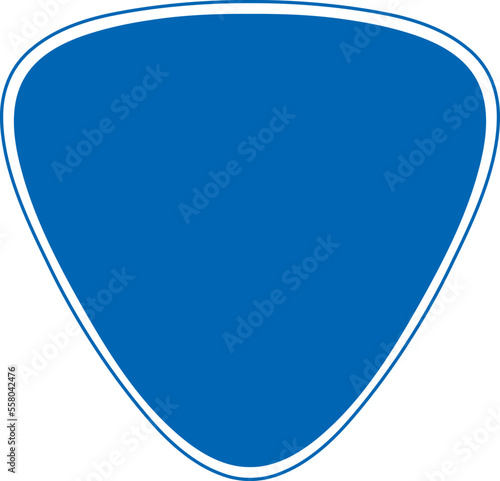 アイコン　マーク　交通　標識　交通標識　指示標識　警戒標識　三角形　青色　スペース　フレーム