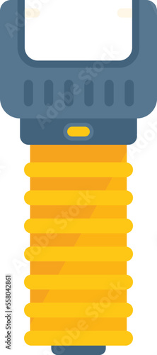Taser law icon flat vector. Police tazer. Defense weapon isolated