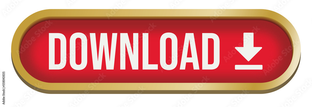 icon button download 3d style icon button download 3d style