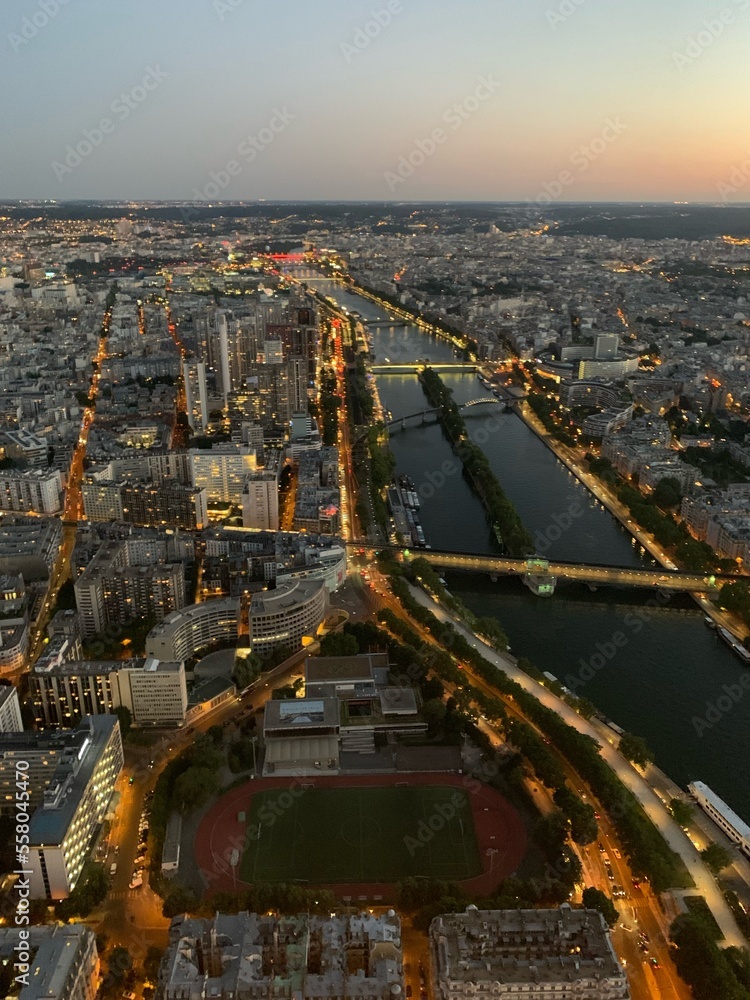 Fototapeta premium View from top of the Eiffel Tower