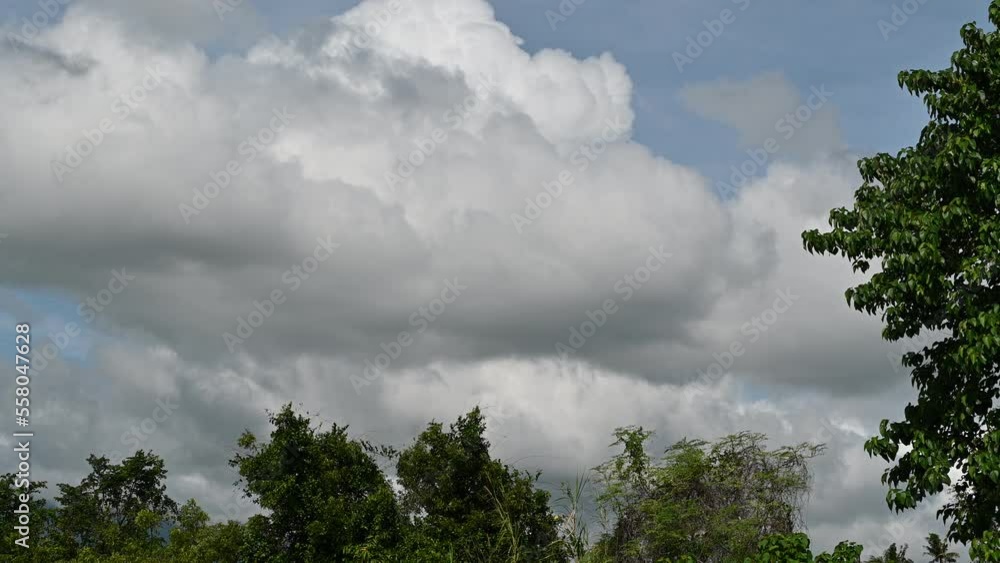 Clouds move across the sky over the jungles of the Philippines. Clouds move across the sky over the jungles of the Philippines.
