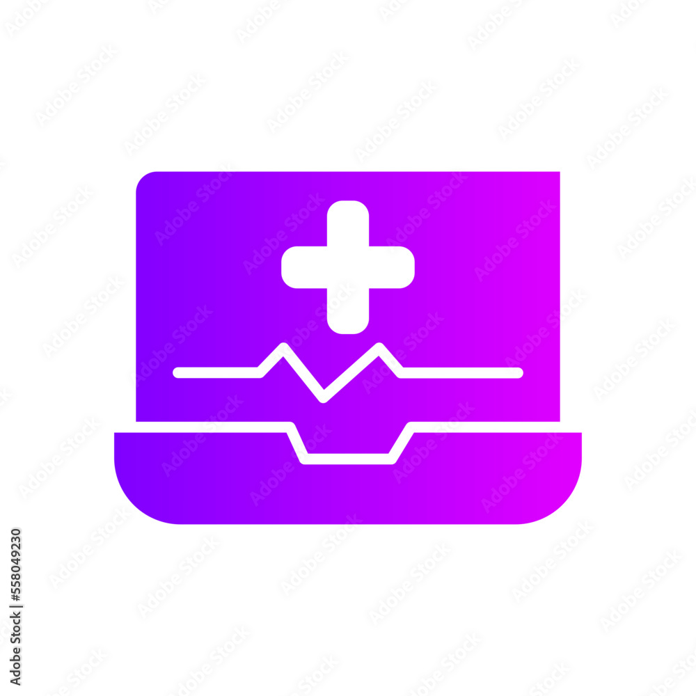 pulse rate gradient icon pulse rate gradient icon