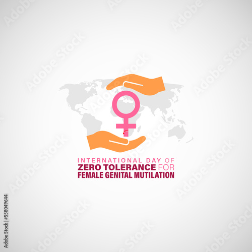 Vector illustration of International Day of Zero Tolerance for Female Genital Mutilation