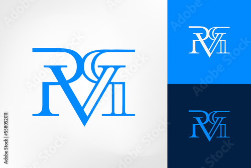 RVR monogram with a classic, mature, yet sophisticated and modern serif font.