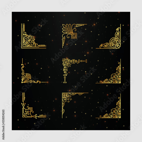 This Image Is A Set Of Vintage Decorative Ornament Borders And Page Dividers, Vintage Decorative Ornament Borders.