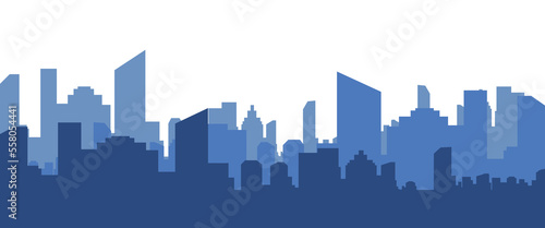  Modern City Skyline Vector © Background_GG
