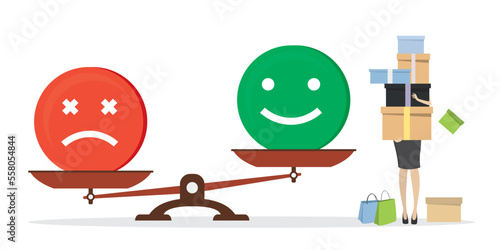 Ribbon cutting ceremony, entrepreneurs uses giant scissors. Business people starting business project, launching new product, grand opening event. Startup launching. Horizontal banner. Flat vector