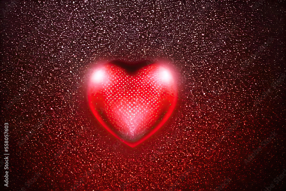 Love and Heart Red Floral Valentine Romantic Decoration Romance Generative AI Love and Heart Red Floral Valentine Romantic Decoration Romance Generative AI
