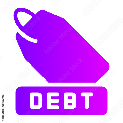 price tag gradient icon