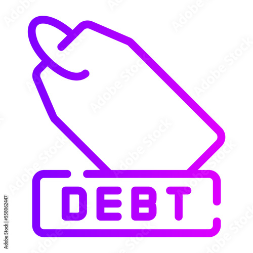 price tag gradient icon